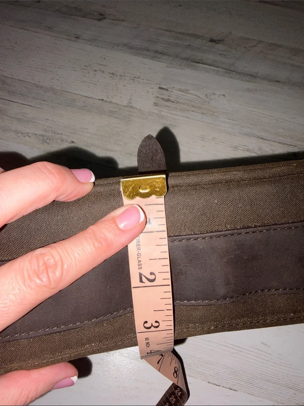 Barbour Dark Brown Waxed Cartridge Bag